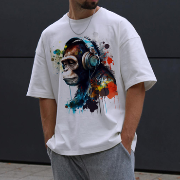 Men's Casual Print Chic T-shirt