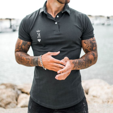 Slim Fit Muscle Polo Chic Shirt