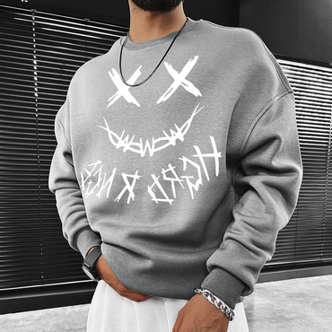 Men's Printed Casual Oversized Chic Sweatshirt