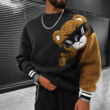 Men's Teddy Bear Oversized Chic Sweatshirt