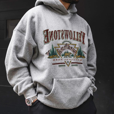 Yellowstone Print Men's Vintage Chic Sweatshirt