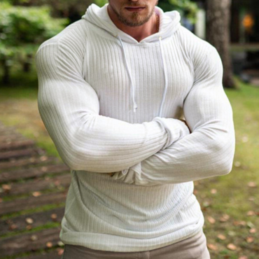 Striped Slim Fit Casual Chic Fitness Sports Knit Sweater