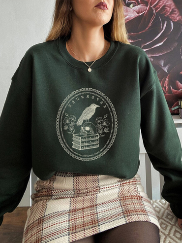 Dark Academia Clothing Bookish Chic Literature Sweatshirt