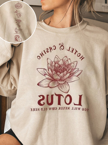 Percy Jackson Lotus Hotel And Chic Casino Sweatshirt