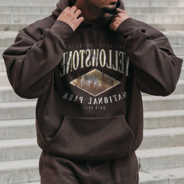 Casual Vintage 'yellowstone' Men's Chic Sweatshirt