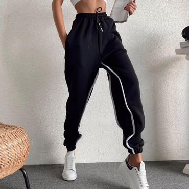 Striped Raised Unisex Chic Tracksuit