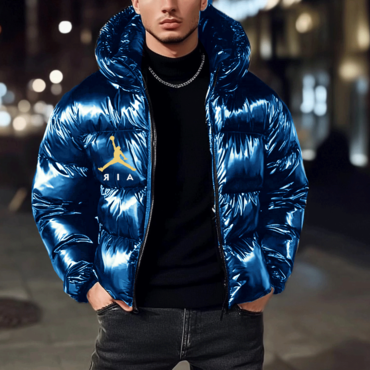 Unisex Basketball Print Oversized Chic Down Jacket