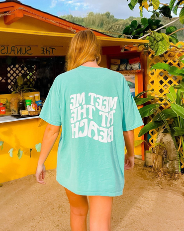 Meet Me At The Chic Beach Casual T-shirt