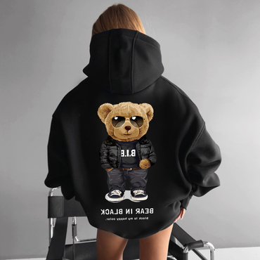 Oversize Teddy Bear Chic Hoodie