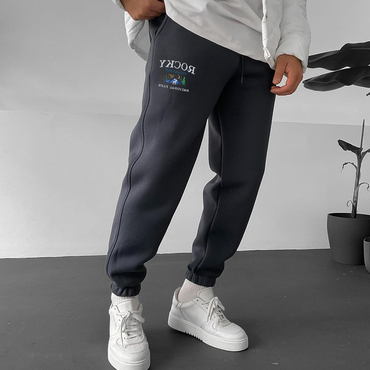 Men's Vintage Print Chic Sweatpants