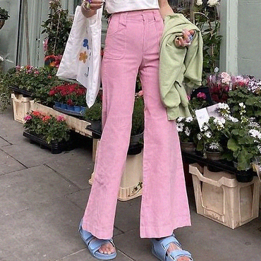 Women's Vintage Solid Color Chic Trousers