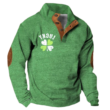 Men's St. Patrick's Day Print Chic Long Sleeve Sweatshirt