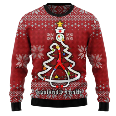 Unisex Christmas Story Print Chic Crew Neck Ugly Christmas Gift Sweatshirt