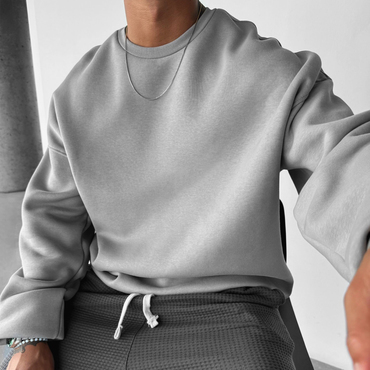 Oversize Chic  Gray Sweatshirt