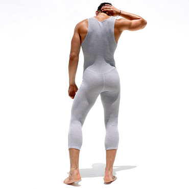 Men's Casual Stretch Leggings Chic Stretch Mesh Jumpsuit