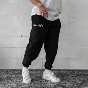 Men's Casual 'colorado' Print Chic Fleece Sweatpants