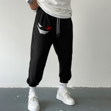 Men's Smiley Fashion Retro Chic Casual Sweatpants