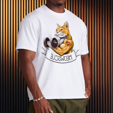 Meowscle Men's Casual Chic T-shirt