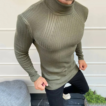 Men's Solid Color Casual Chic Sweater