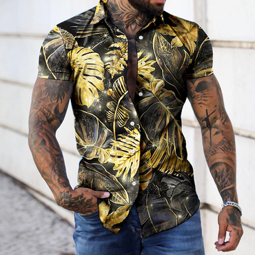 Men's Seaside Beach Short Sleeve Chic Shirt