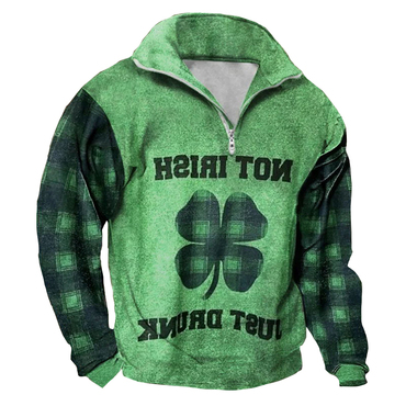 Men's St. Patrick's Day Chic Lucky Print Long Sleeve Sweatshirt