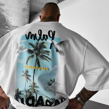 Oversize Palm Paradise Chic Tee