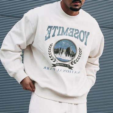 Vintage 'yosemite' Men's Chic Sweatshirt