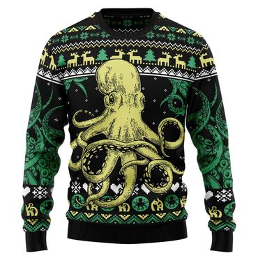 Octopus Cool Ugly Christmas Chic Sweater