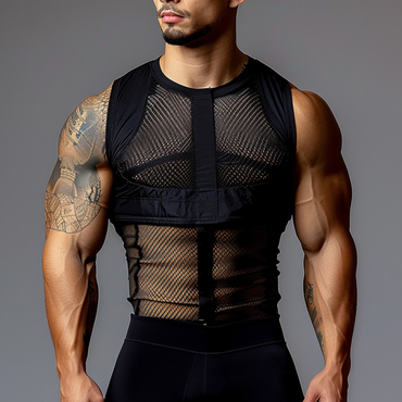 Men's Gym Breathable Slim Chic Fit Sleeveless Tank Top