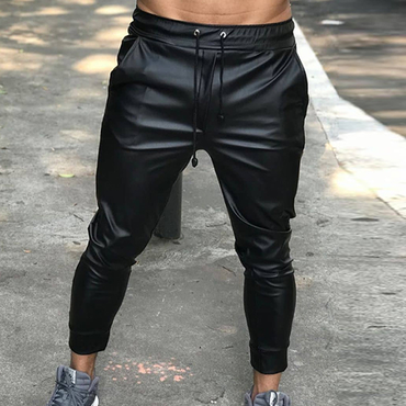 Trendy Leather Trackpants Chic