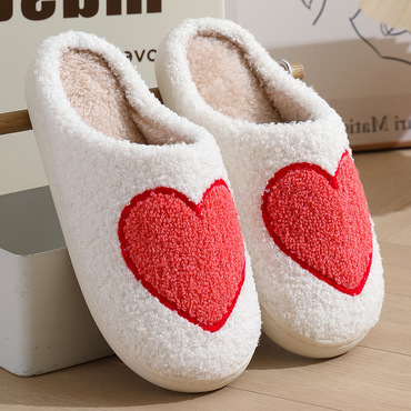 Unisex Love Home Christmas Chic Cotton Slippers