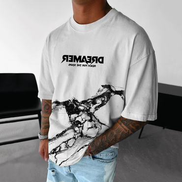 Men's Leisure Dream Letter Chic Printed T-shirt