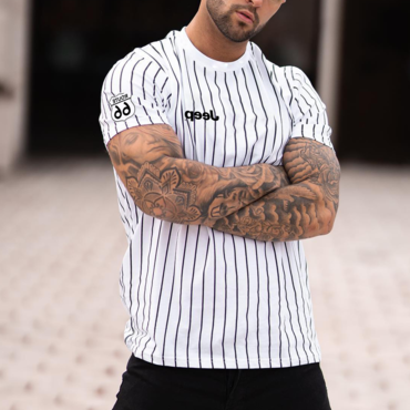 Men's Striped Print Chic T-shirt