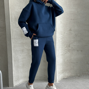 Unisex Casual Hoodie And Chic Sweatpants Set