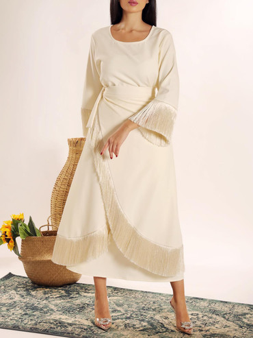 Stylish Ramadan Tassel Kaftan Chic Dress