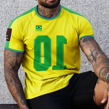 Brazil 2022 Qatar World Chic Cup Season Fans Football Jersey