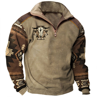 Men's Cowboy Lapel Chic Sweatshirt