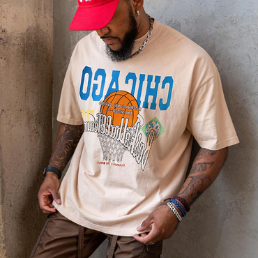 Retro Oversized Men's Chicago Chic T-shirt