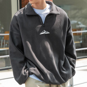 Stand Collar Casual Men's Chic Sweatshirt