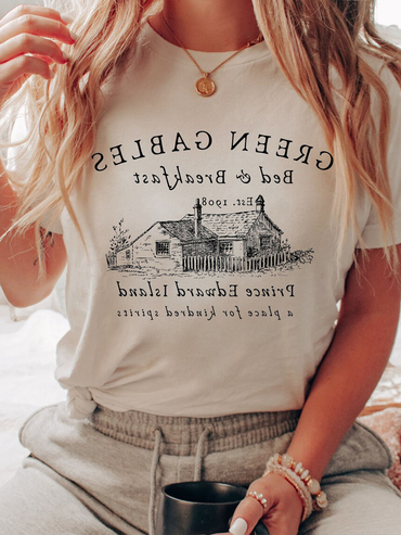 Pen Drawing Vintage Chalet Chic Pattern T-shirt