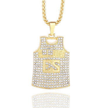 Basketball No. 23 Jersey Chic Hip-hop Full Diamond Necklace