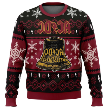 Unisex Rock Band Print Chic Crew Neck Ugly Christmas Sweatshirt