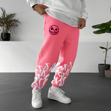 Anime Print Sweatpants Chic