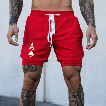 Men's Poker A Shorts Chic Performance Shorts