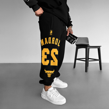 Men's Oversized Street Style Chic Basketball Print Sweatpants