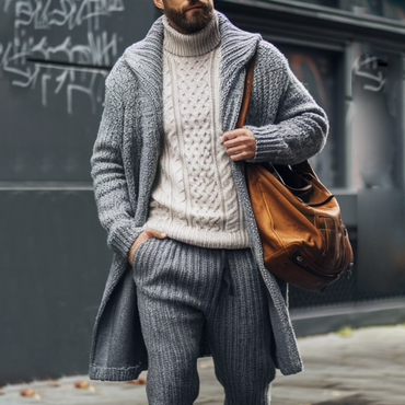 Men's Casual Knitted Cardigan Chic Coat