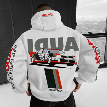 Unisex Oversized Audi Racing Chic Streetwear Hoodie