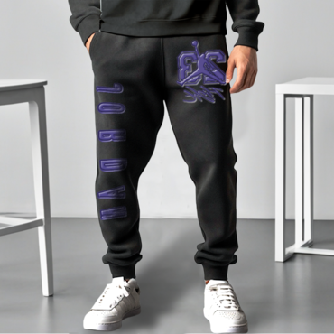 Unisex Jumpman No.23 Stamp Chic 3d Casual Black Sweatpants