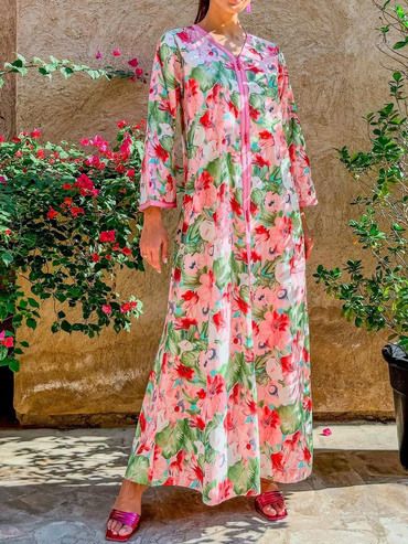 Stylish Moroccan Baha Chic Robe