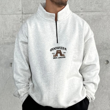 Casual Print Men's Versatile Chic Sweatshirt